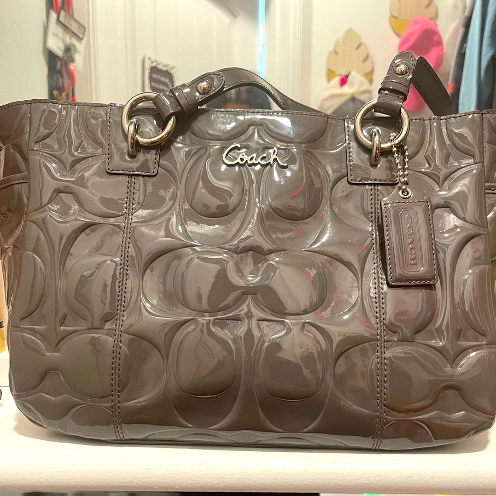 Coach Patent Leather shoulder bag